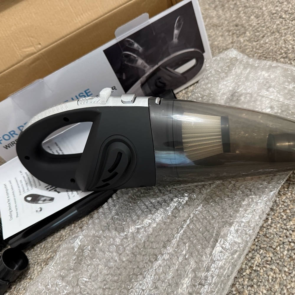 Handheld Vacuum Cleaner in Black and Gray